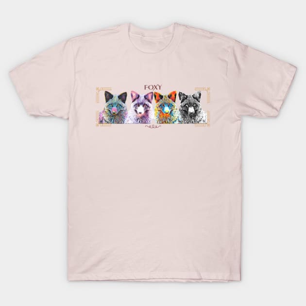 Foxy Four T-Shirt by Urban Gypsy Designs